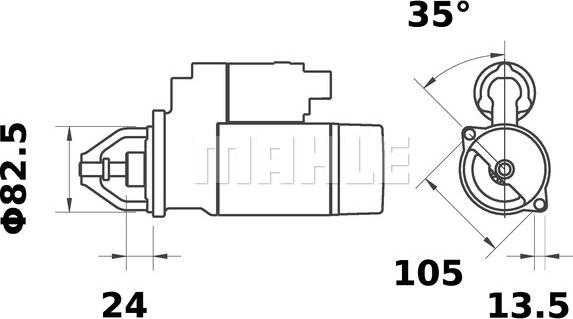 MAHLE MS 190 - Rozrusznik