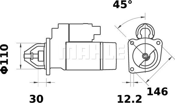 MAHLE MS 79 - Rozrusznik