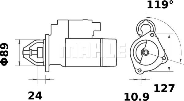 MAHLE MS 84 - Rozrusznik