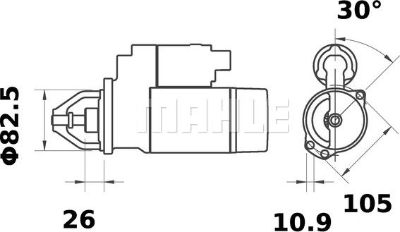 MAHLE MS 219 - Rozrusznik