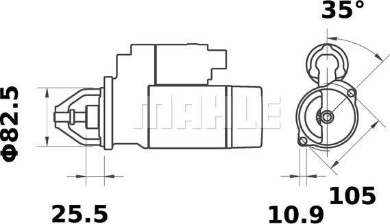 MAHLE MS 27 - Rozrusznik