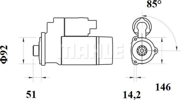MAHLE MS 754 — Rozrusznik
