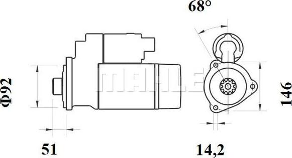 MAHLE MS 773 — Rozrusznik