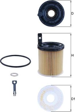 MAHLE OX 1121D — Filtr oleju