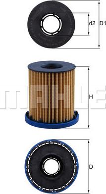 MAHLE OX 1350 — Filtr oleju