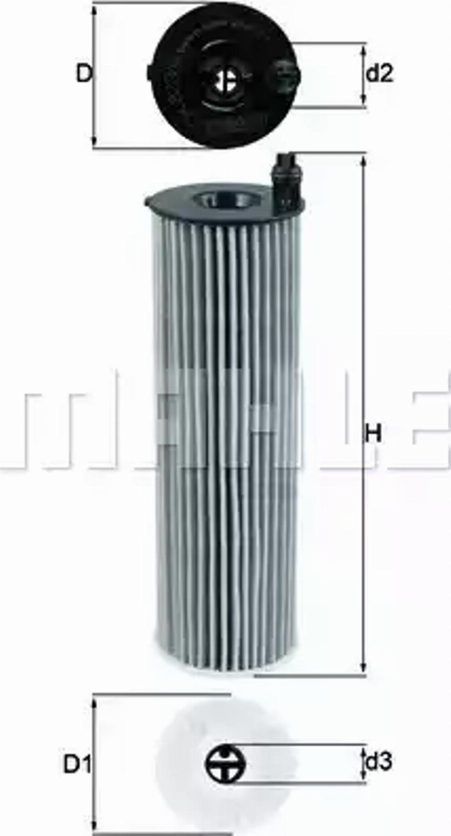 MAHLE OX 823/6D — Filtr oleju