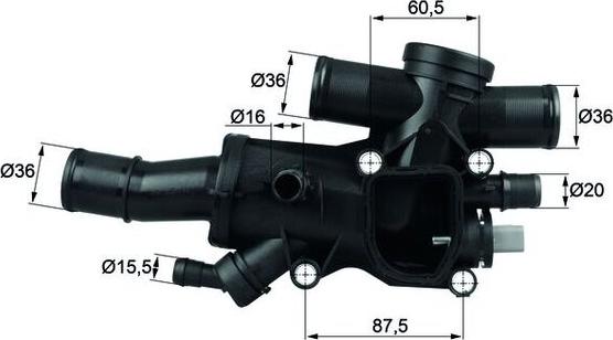 MAHLE TH 44 83 — Termostat, środek chłodzący