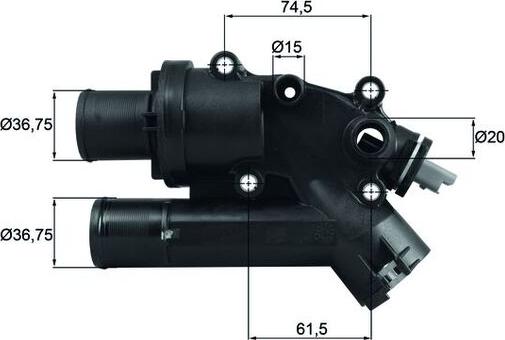 MAHLE TH 46 83 - Termostat cieczy chłodzącej