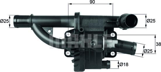 MAHLE TH 40 83 — Termostat, środek chłodzący
