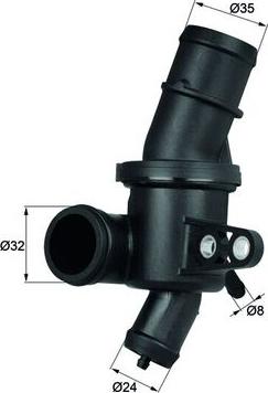 MAHLE TH 4 80 - Termostat cieczy chłodzącej