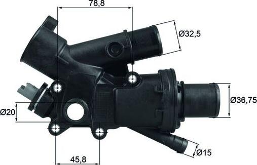 MAHLE TH 43 83 — Termostat, środek chłodzący