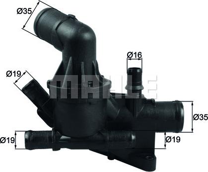MAHLE TH 54 80 — Termostat, środek chłodzący