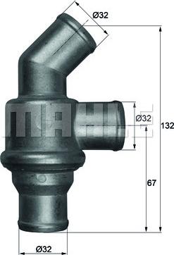 MAHLE TH 16 80 — Termostat, środek chłodzący