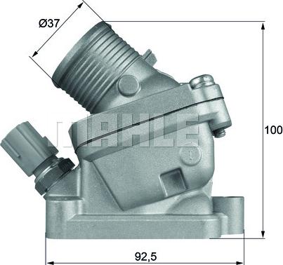 MAHLE TH 36 90D — Termostat, środek chłodzący