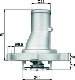 MAHLE TI 68 87D — Termostat, środek chłodzący