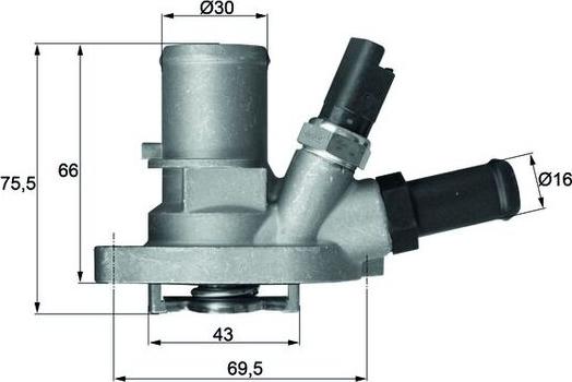 MAHLE TI 149 88 — Termostat, środek chłodzący