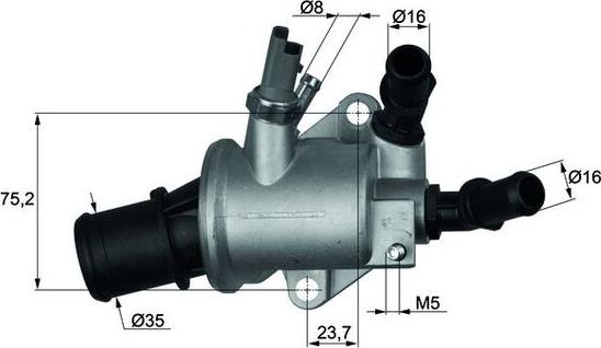 MAHLE TI 143 88 - Termostat cieczy chłodzącej