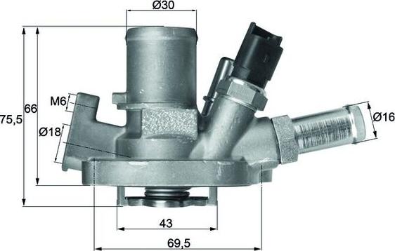 MAHLE TI 151 80 — Termostat, środek chłodzący