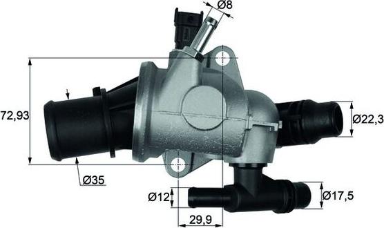 MAHLE TI 152 88 - Termostat cieczy chłodzącej
