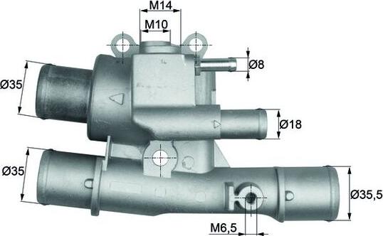 MAHLE TI 124 88 — Termostat, środek chłodzący
