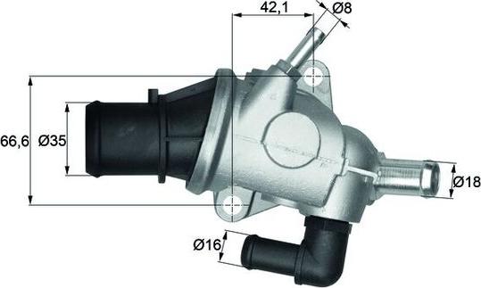 MAHLE TI 125 88 — Termostat, środek chłodzący