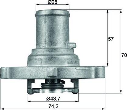 MAHLE TI 122 87D — Termostat, środek chłodzący
