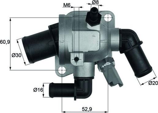MAHLE TI 173 88 — Termostat, środek chłodzący