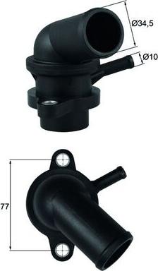 MAHLE TI 240 87D — Termostat, środek chłodzący