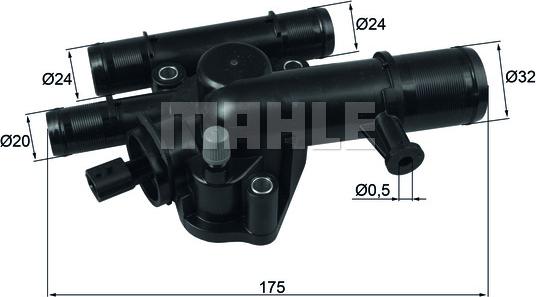 MAHLE TI 243 89 — Termostat, środek chłodzący