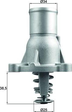 MAHLE TI 260 92 — Termostat, środek chłodzący