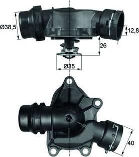 MAHLE TI 26 88 — Termostat, środek chłodzący
