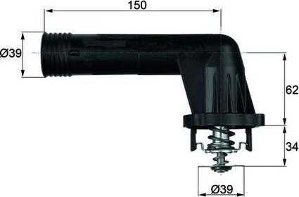 MAHLE TI 20 95 — Termostat, środek chłodzący