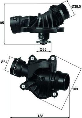 MAHLE TI 234 88 — Termostat, środek chłodzący