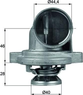 MAHLE TI 23 80 - Termostat cieczy chłodzącej