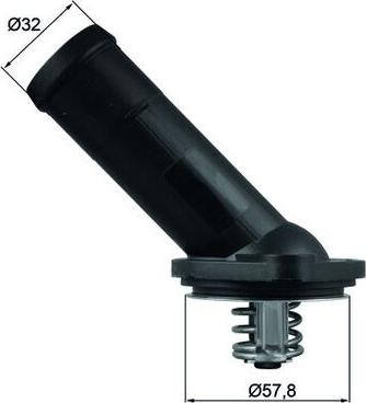 MAHLE TI 225 92D — Termostat, środek chłodzący