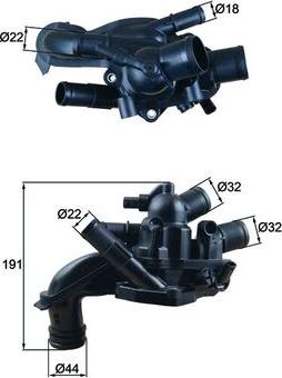 MAHLE TM 46 105 — Termostat, środek chłodzący