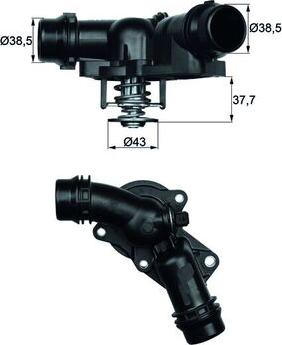 MAHLE TM 13 97 — Termostat, środek chłodzący