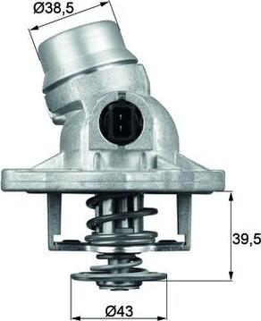 MAHLE TM 12 105 — Termostat, środek chłodzący