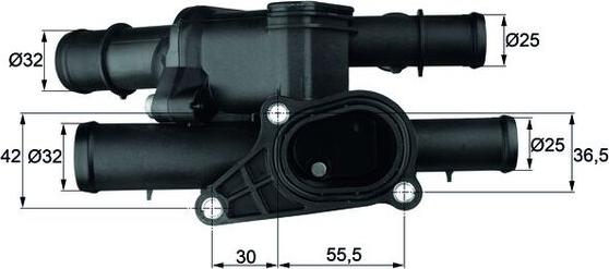 MAHLE TM 2 105 — Termostat, środek chłodzący