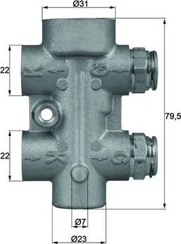 MAHLE TO 8 80 - Termostat chłodnicy oleju