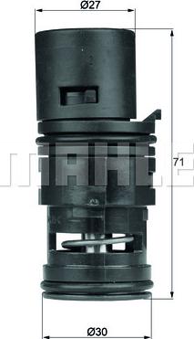 MAHLE TO 7 80 — Termostat, chłodzenie oleju