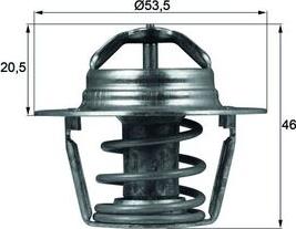 MAHLE TX 91 89 D — Termostat, środek chłodzący