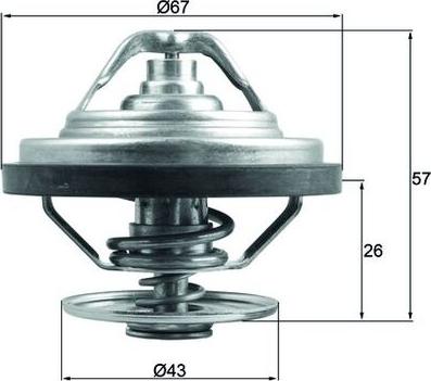 MAHLE TX 158 79 — Termostat, środek chłodzący