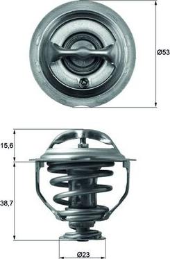 MAHLE TX 117 95D — Termostat, środek chłodzący