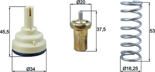 MAHLE TX 181 105D — Termostat, środek chłodzący