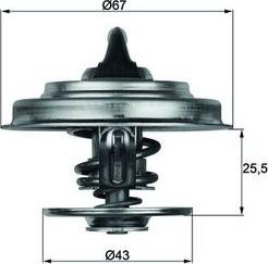 MAHLE TX 18 83D - Termostat cieczy chłodzącej