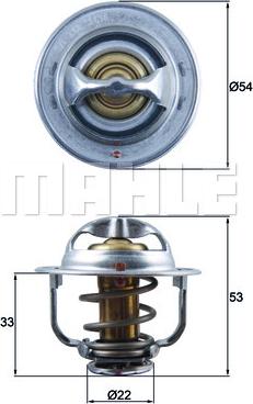 MAHLE TX 179 89D — Termostat, środek chłodzący