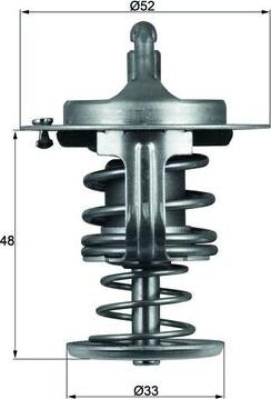MAHLE TX 82 80D — Termostat, środek chłodzący