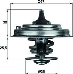 MAHLE TX 30 92D - Termostat cieczy chłodzącej