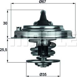 MAHLE TX 30 71D — Termostat, środek chłodzący